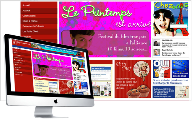 Alliance Française à Cancún, site web