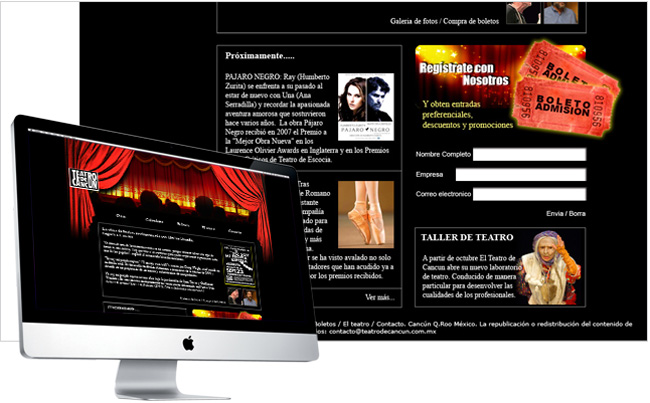 Teatro de Cancun, web site